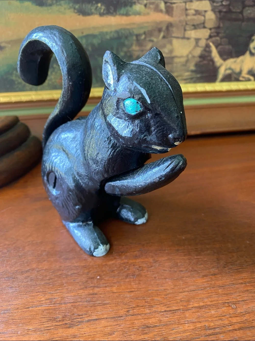 Vintage Cast Iron Squirrel Nutcracker